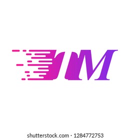 initial letter logo moves fast