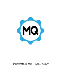 Initial Letter Logo MQ Template Design