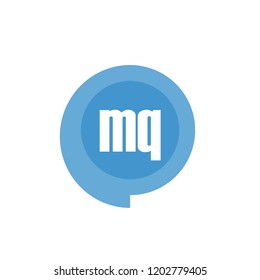 Initial Letter Logo MQ Template Design