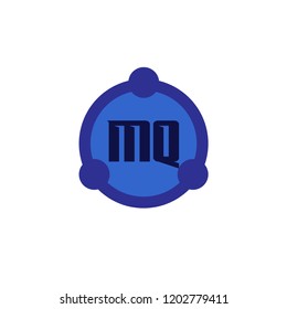 Initial Letter Logo MQ Template Design