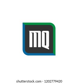 Initial Letter Logo MQ Template Design