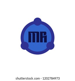 Initial Letter Logo MR Template Design