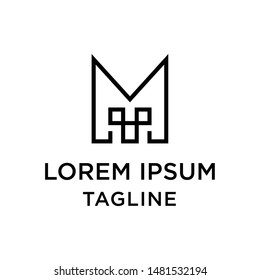 initial letter logo MT, TM, logo template