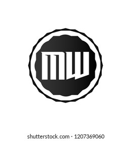 Initial Letter Logo MW Template Design