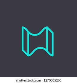 initial letter logo MW, logo template