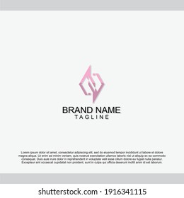 Initial Letter Logo N, with an abstract modern logo concept.