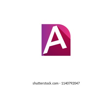 Initial letter logo NA, logo template