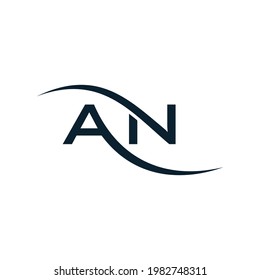initial letter logo AN or NA, logo template designs