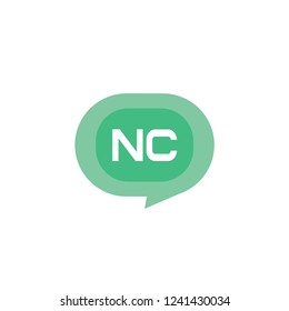 Initial Letter Logo NC Template Design