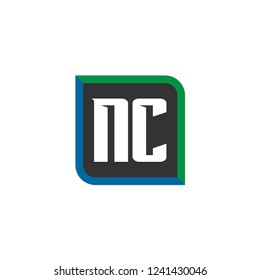 Initial Letter Logo NC Template Design
