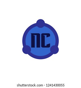 Initial Letter Logo NC Template Design