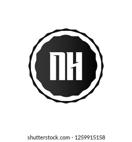 Initial Letter Logo NH Template Design
