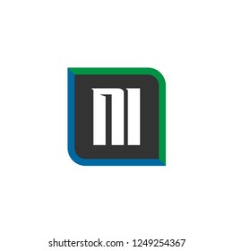 Initial Letter Logo NI Template Design