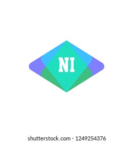 Initial Letter Logo NI Template Design