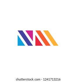 Anfangsbuchstaben Logo NM, Logo-Vorlage