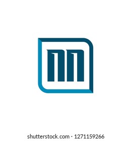 Initial Letter Logo NN Template Design