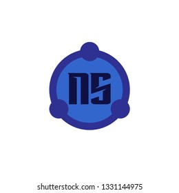 Initial Letter Logo NS Template Vector Design