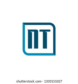 Initial Letter Logo NT Template Vector Design