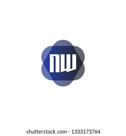 Initial Letter Logo NW Template Vector Design