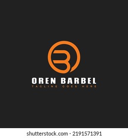 initial letter logo OB, BO logo template