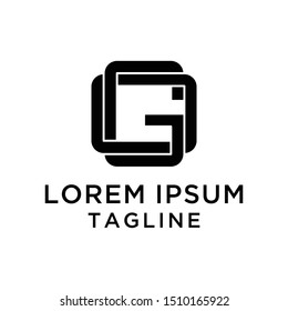 initial letter logo OG, GO, logo template