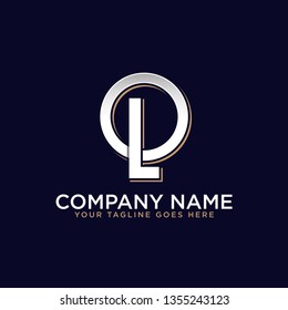 initial letter logo OL with circle shape, It is good for your business company or corporate