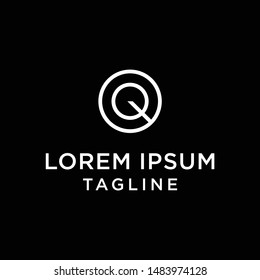 initial letter logo OQ, QO, logo template 