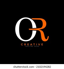 initial letter logo OR, O, R logo template