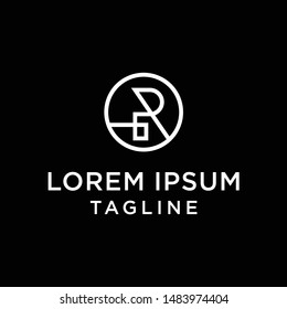 initial letter logo OR, RO, logo template