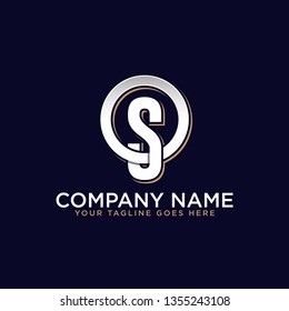 initial letter logo Os with circle shape, It is good for your business company or corporate