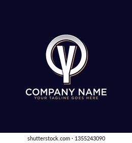 initial letter logo OY with circle shape, It is good for your business company or corporate