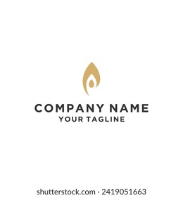 Erstmalige Buchstaben Logo P Candle Logo Design. P Logo. Kerzenlogo, Vektorgrafik