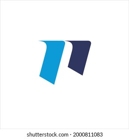 initial letter logo p, n. simple and modern vector logo.