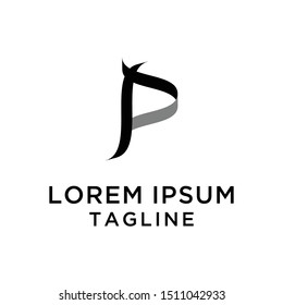 initial letter logo P Theraphy, logo template