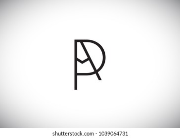 initial letter logo pa, ap, logo template