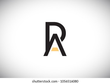 initial letter logo pa, ap, logo template