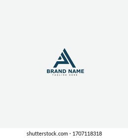initial letter logo pa, ap, logo template