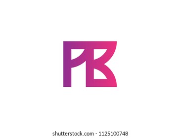 initial letter logo PB, BP, logo template
