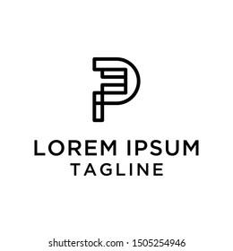initial letter logo PF,FP, logo template 