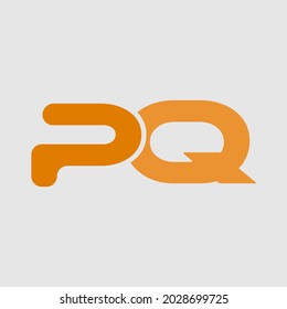 
logotipo de letra inicial PQ, QP, plantilla de logotipo. Diseño de la plantilla de logotipo PQ de la carta inicial.