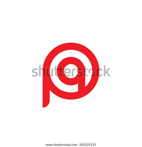 Initial Letter Logo Pq Qp Q Stock Vector Royalty Free