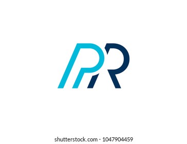 initial letter logo pr, rp, logo template