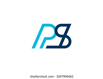 initial letter logo ps, sp, logo template