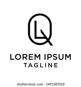 initial letter logo QL, LQ, logo template