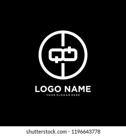 initial letter logo QQ, logo template