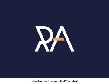 initial letter logo ra, ar, logo template