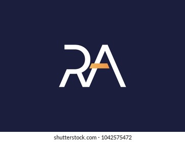 initial letter logo ra, ar, logo template