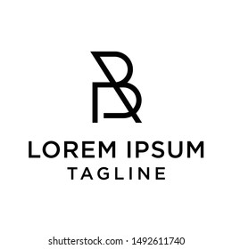 initial letter logo RB, BR, logo template