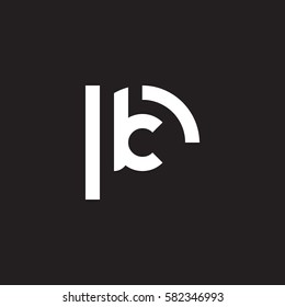 initial letter logo rk, kr, k inside r rounded lowercase white black background