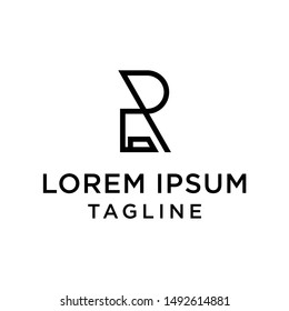 initial letter logo RL, LR, logo template 